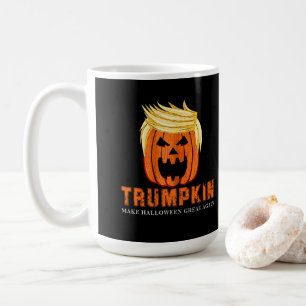 CANECA DE CAFÉ ABÓBORA DO DIA DE AS BRUXAS ENGRAÇADO TRUMPKIN