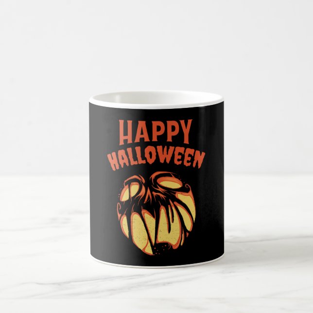 Caneca De Café Abóbora do Halloween Jack o'Lanterna (Centro)