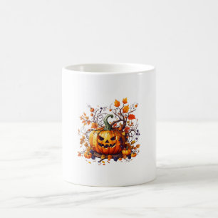 Caneca De Café abóbora engraçada de outono de Halloween