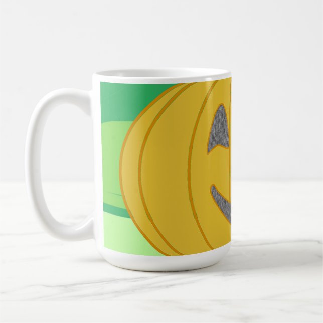 Caneca De Café Abóbora Laranja Colheita Alegre Fofa (Esquerda)