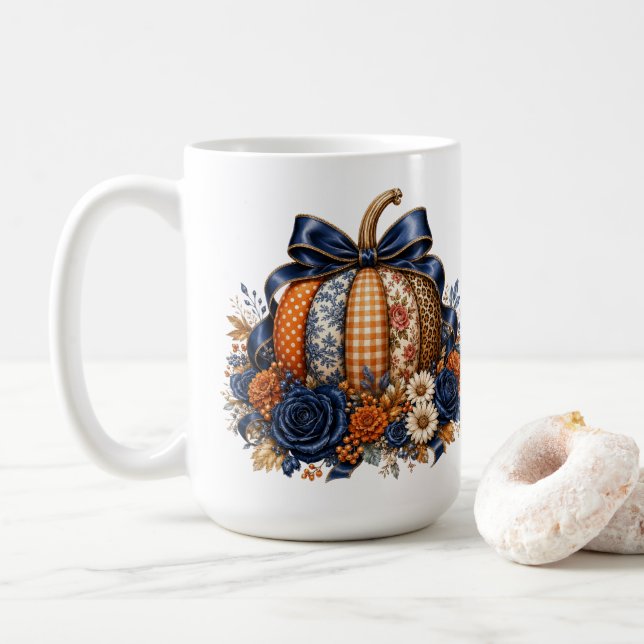 Caneca De Café Abóbora Marinha (Com Donut)