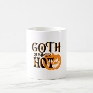 Caneca De Café Abóbora Sorridente de Terror do Verão Gótico Quent