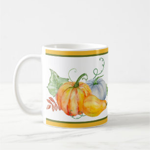 Caneca De Café Abóboras aquarela