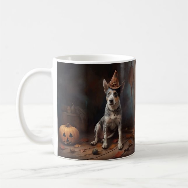 Caneca De Café Abóboras de Gado Australianas de Halloween Assusta (Esquerda)