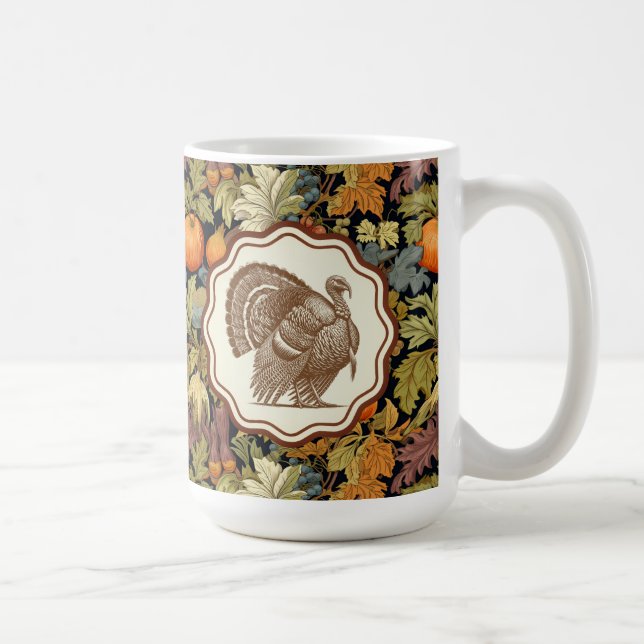 Caneca De Café Abóboras de outono de William Morris Tom Peru (Direita)
