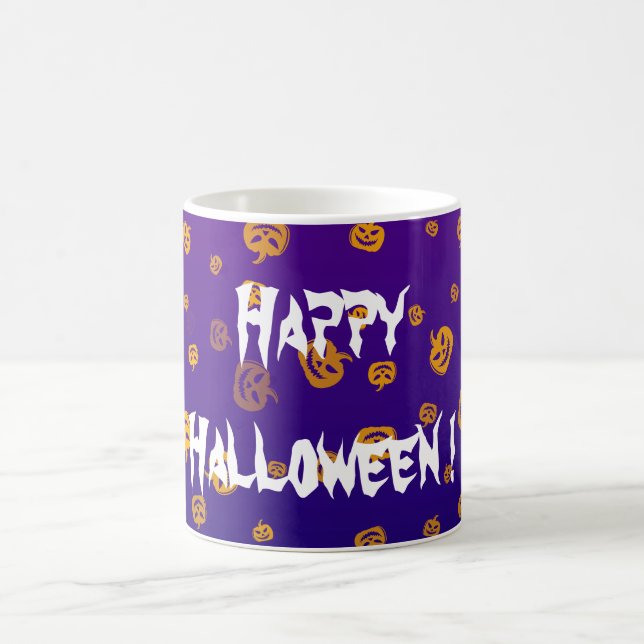 Caneca De Café Abóboras Jack do Halloween (Centro)