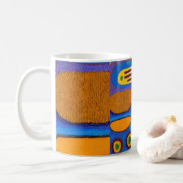 Caneca De Café Aboriginal Abstrato Art Vol 04