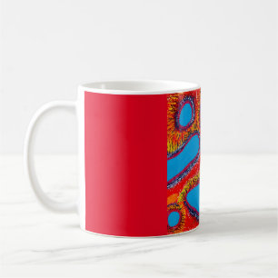Caneca De Café Aboriginal Abstrato Art Vol 12