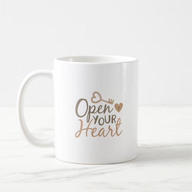 Caneca De Café abra seu coração (Esquerda)