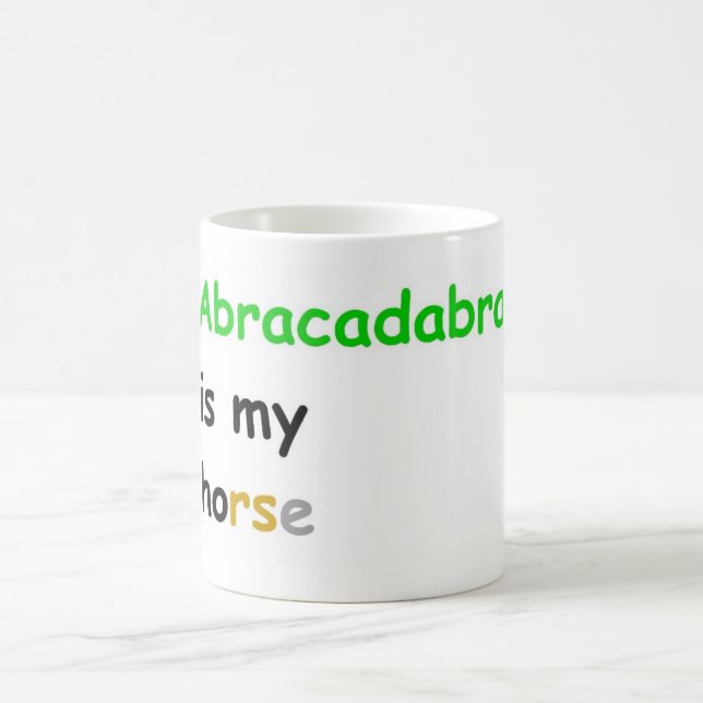 Caneca De Café Abracadabra é o meu cavalo (Centro)