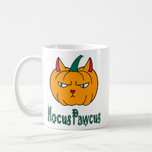 Caneca De Café Abracadabra Halloween abóbora gato gengibre mágica