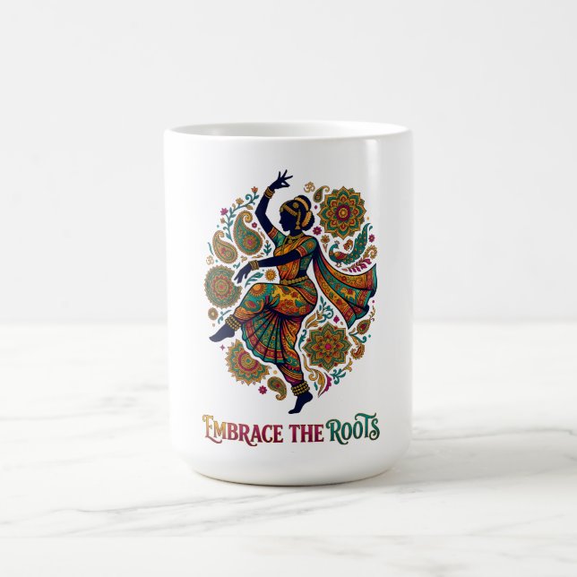 Caneca De Café Abraçar a Dança das Raízes (Centro)