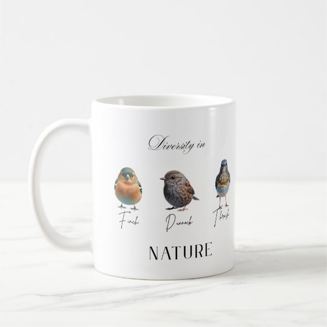 Caneca De Café Abraçar a diversidade: celebrar a harmonia da natu (Esquerda)