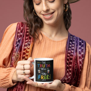 Caneca De Café Abraçar a Libertação: A Verdade Desvendada