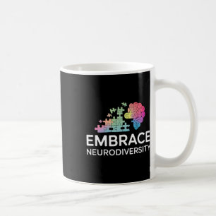 Caneca De Café Abraçar a Neurodiversidade Autismo Tdah Inclusão M