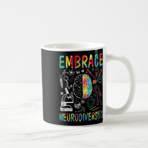 Caneca De Café Abraçar a Neurodiversidade Consciência do Autismo