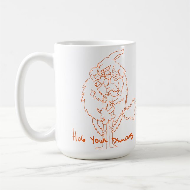 Caneca De Café Abrace seus Demônios (Esquerda)