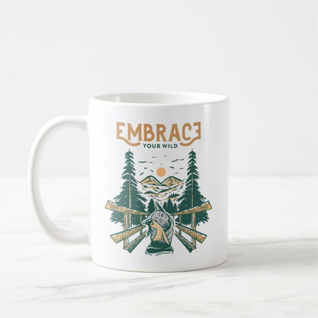 Caneca De Café Abrace sua natureza (Esquerda)