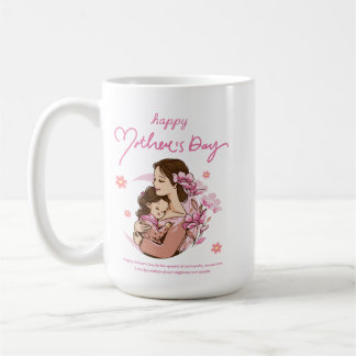 Caneca De Café "Abraço das Mães - Feliz Arte do Dia das Mães"