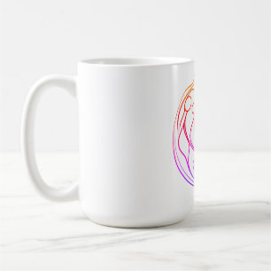 Caneca De Café Abraço de Coração: Design de Amor Elegante