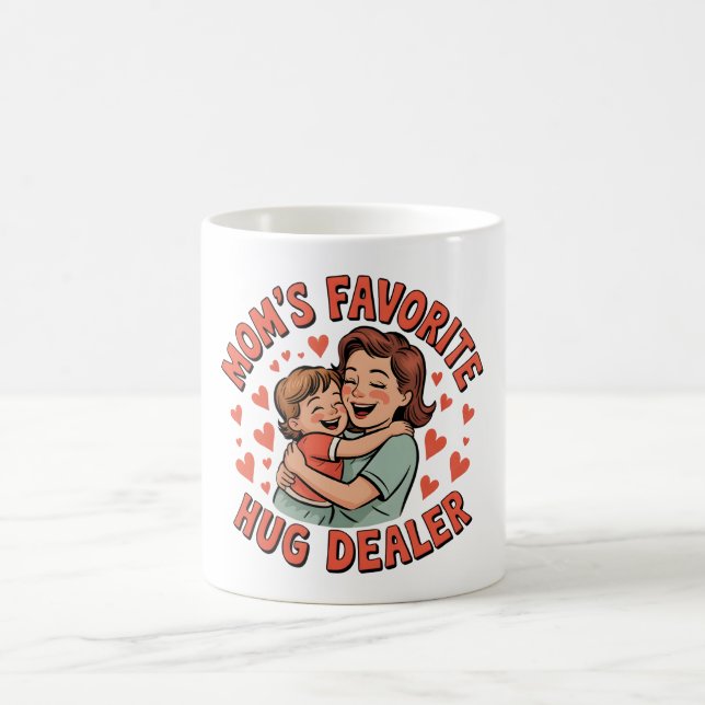 Caneca De Café Abraço de Mug da Mãe Favorito - Presente Encantado (Centro)