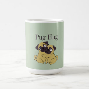 Caneca De Café Abraço de pug 