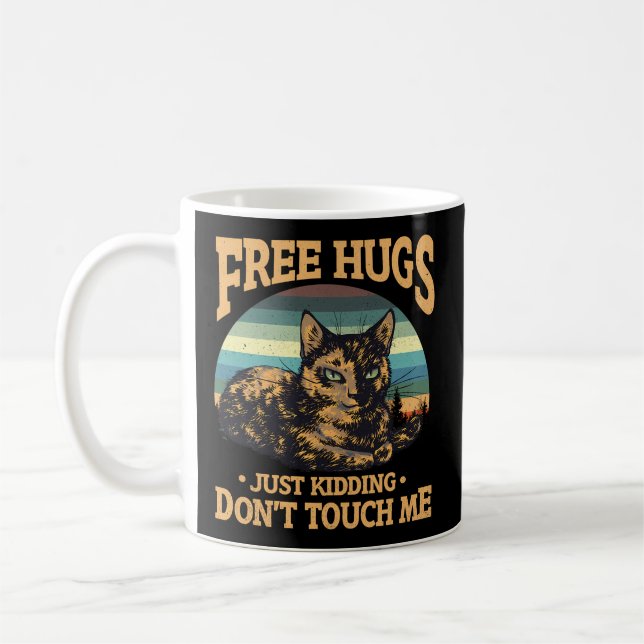 Caneca De Café Abraços de Gato de TortoisesInferno Gratuitos Apen (Esquerda)