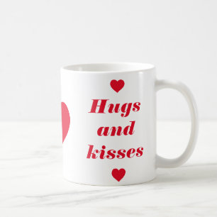 Caneca De Café Abraços E Kisses Mug