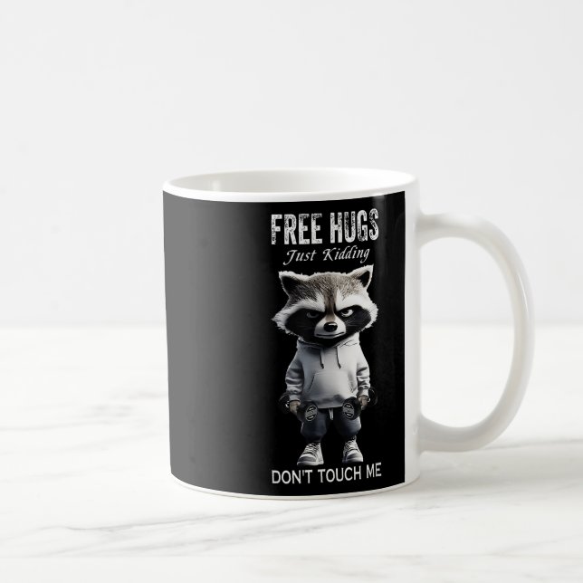 Caneca De Café Abraços Grátis Apenas Brincando Não Me Tocando Rac (Direita)