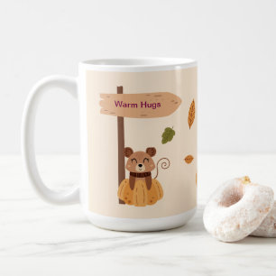 Caneca De Café Abraços Quentes - Animais de Floresta Louca no out