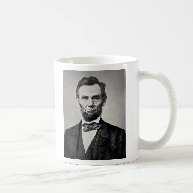 Caneca De Café Abraham Lincoln Gettysburg Retrato (Direita)
