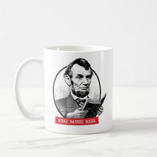 Caneca De Café Abraham Lincoln Lê Livros Banidos