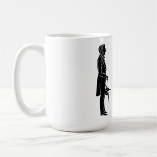 Caneca De Café abraham lincoln mary todd lincoln silhouette