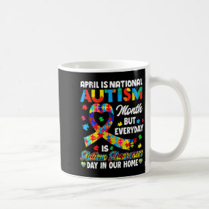 Caneca De Café Abril é o Mês Nacional de Conscientização do Autis
