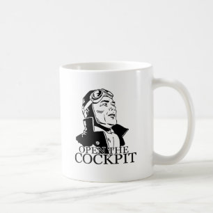 Caneca De Café Abrir a cabine de pilotagem