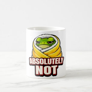 Caneca De Café Absolutamente Não Sapo – Meme Engraçado de Sapo Pr