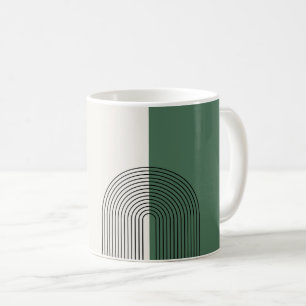 Caneca De Café Abstração Boho Moderna