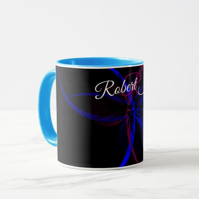 Caneca de Café Abstração Geométrica (Frente Esquerda)