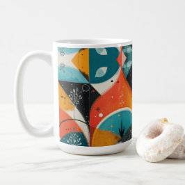 Caneca De Café Abstração gráfica