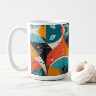 Caneca De Café Abstração gráfica