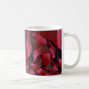 Caneca De Café Abstração vermelha