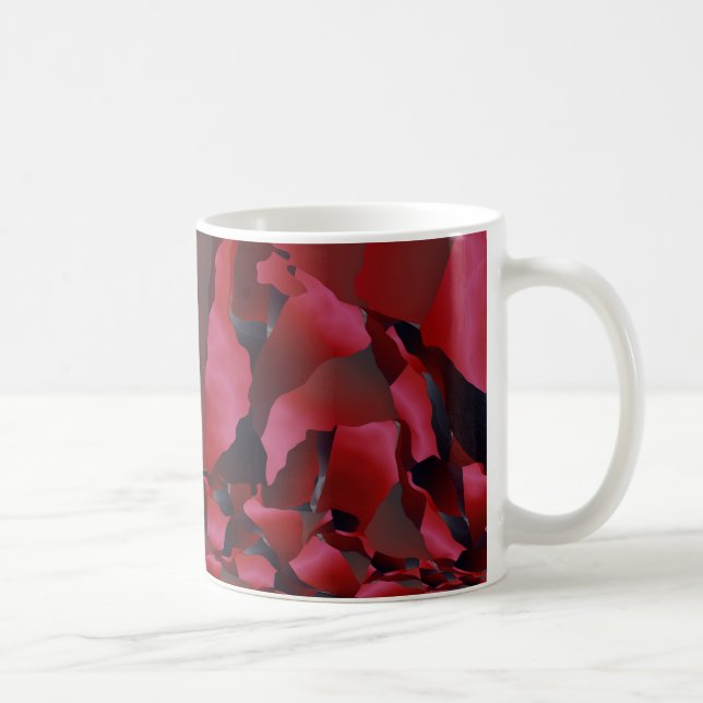 Caneca De Café Abstração vermelha (Direita)