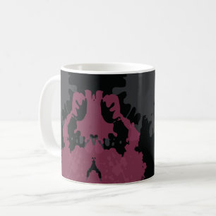 Caneca De Café Abstrações Coloridas: Uma Fusão de Salpicos