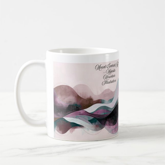 Caneca De Café Abstract Art Design | Modern Minimalist (Esquerda)