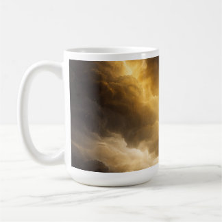 Caneca De Café Abstract Golden Nebula Mug