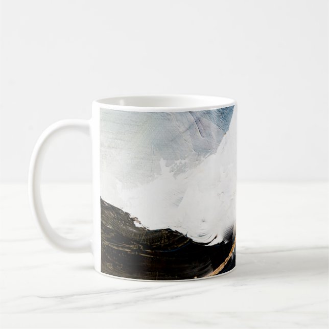 Caneca De Café Abstract oil texture background. Paint on canvas.  (Esquerda)