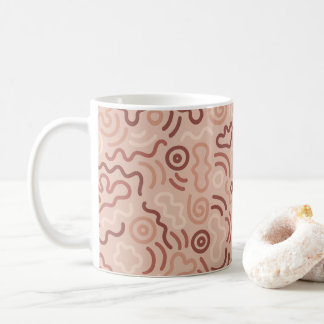 Caneca De Café Abstract Party Doodle Pattern