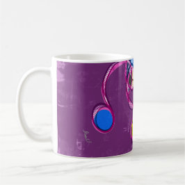 Caneca de Café Abstrata do Chakra do Coração (vers