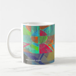 caneca de café abstrata recuperada