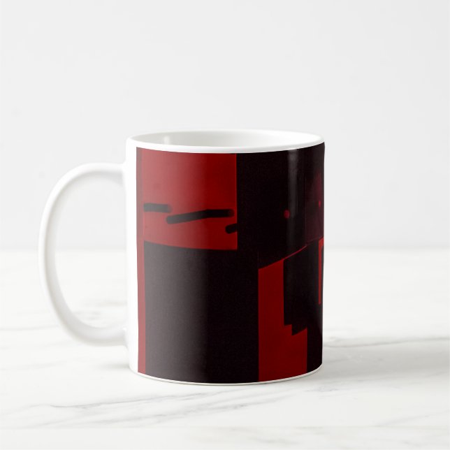 Caneca De Café Abstrato (Esquerda)